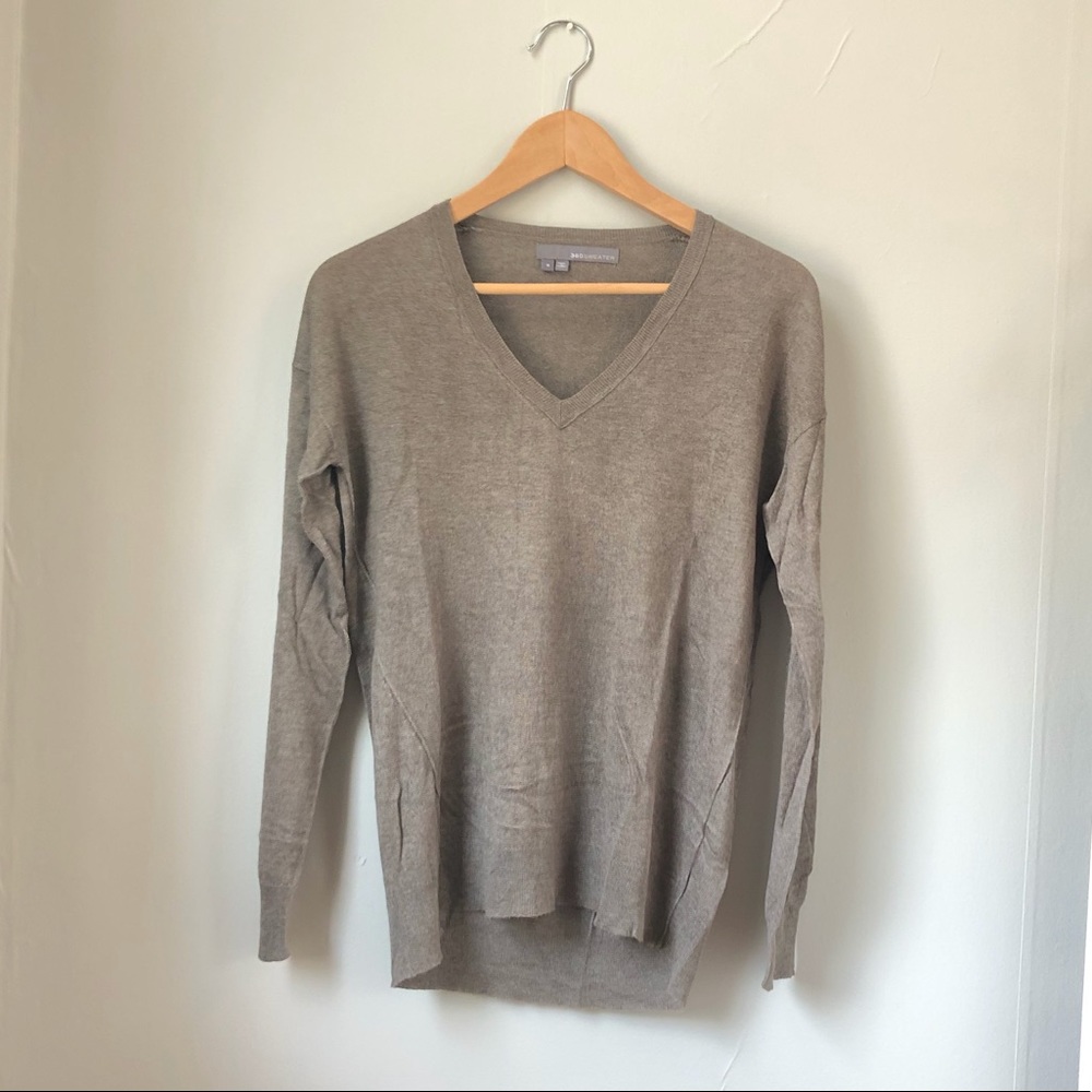 Classic V-neck Sweater by 360Sweater